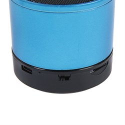 Портативная колонка Luazon Hi-Tech08, 3 Вт, 300 мАч, microSD, USB, синяя - фото 51389102