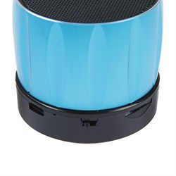 Портативная колонка Luazon Hi-Tech09, 3 Вт, 300 мАч, microSD, USB, корпус металл, синяя - фото 51389108