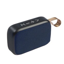 Портативная колонка Luazon LAB-39, 3 Вт, 400 мАч, Soft Touch, синяя - фото 51389120