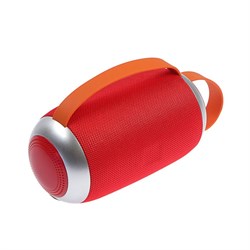 Портативная колонка Luazon LAB-54, 10 Вт, 1200 мАч, microSD, AUX, USB, красная - фото 51389141