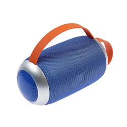 Портативная колонка LuazON LAB-54, 10 Вт, 1200 мАч, microSD, AUX, USB, синяя - фото 51389147