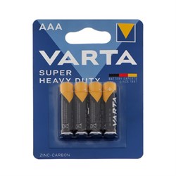 Батарейка солевая Varta SuperLife, AAA, R03-4BL, 1.5 В, блистер, 4 шт. - фото 51389542