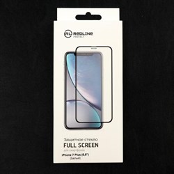 Защитное стекло Red Line для iPhone 7 Plus, Full Screen, полный клей, белое - фото 51389602
