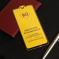 Защитное стекло 9D Luazon для Honor 10 lite, полный клей, 0.33 мм, 9Н, чёрное - фото 51389698