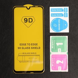 Защитное стекло 9D Luazon для Honor 10 lite, полный клей, 0.33 мм, 9Н, чёрное - фото 51389699