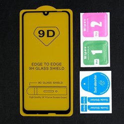 Защитное стекло 9D LuazON для Honor 10i, полный клей, 0.33 мм, 9Н, чёрное - фото 51389724