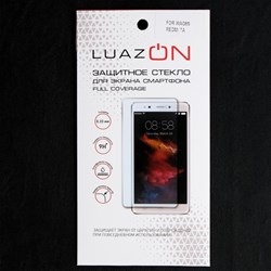 Защитное стекло 9D Luazon для Xiaomi Redmi 7a, полный клей, 0.33 мм, 9Н, чёрное - фото 51389776