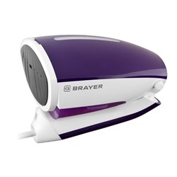 Отпариватель BRAYER BR4121, ручной, 1200 Вт, 900 мл, 16 г/мин, шнур 1 м, бело-фиолетовый - фото 51389885