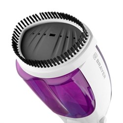 Отпариватель BRAYER BR4121, ручной, 1200 Вт, 900 мл, 16 г/мин, шнур 1 м, бело-фиолетовый - фото 51389888