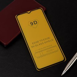 Защитное стекло Innovation 2D, для Xiaomi Redmi 9A/9C, полный клей, чёрная рамка - фото 51389905
