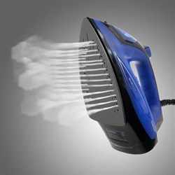 Утюг Centek CT-2360, 1600 Вт, антипригарная подошва, 200 мл, чёрно-синий - фото 51389917