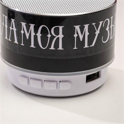 Колонка портативная новогодняя «Моя музыка - мои правила», Bluetooth, USB, 6.9×6.9×5.2 см - фото 51390043