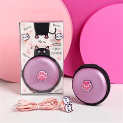 Подарочный набор: наушники и чехол на телефон «Музыка для котиков», модель VBT 1.23, 26.2×24.5 см. - фото 51390107