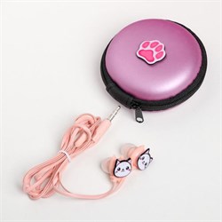 Подарочный набор: наушники и чехол на телефон «Музыка для котиков», модель VBT 1.23, 26.2×24.5 см. - фото 51390111