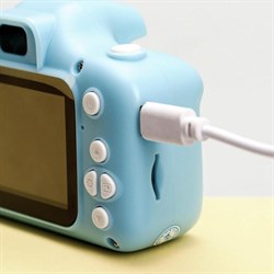 Фотоаппарат детский, синий, 8 х 6 см - фото 51390233