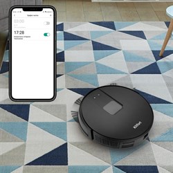 Робот-пылесос Kitfort КТ-572, 28 Вт, сухая/влажная уборка, 0.6/0.3 л, чёрный - фото 51390365