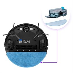 Робот-пылесос Kitfort КТ-572, 28 Вт, сухая/влажная уборка, 0.6/0.3 л, чёрный - фото 51390367