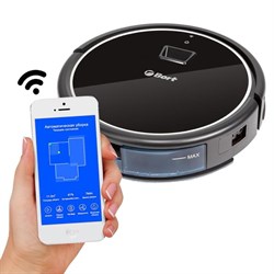 Робот-пылесос Bort BSS-Vision700W, 35 Вт, сухая/влажная уборка, 0.3/0.3 л, чёрный - фото 51390648