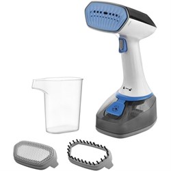 Отпариватель FIRST FA-5647-2 , ручной, 1400 Вт, 320 мл, 25 г/мин, шнур 1.9 м, бело-синий - фото 51391233