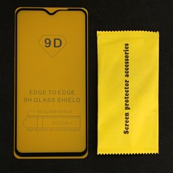 Защитное стекло Innovation 2D, для Xiaomi Redmi 9T, полный клей, чёрная рамка - фото 51391286