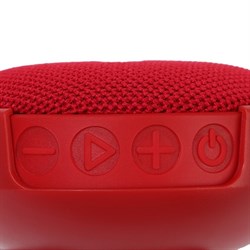 Портативная колонка INWA AS-63, 5 Вт, 750 мАч, водонепроницаемая, крепление на руль, красная - фото 51391570