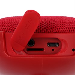 Портативная колонка INWA AS-63, 5 Вт, 750 мАч, водонепроницаемая, крепление на руль, красная - фото 51391571