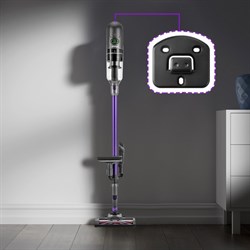 Пылесос КТ-5122, вертикальный, беспроводной, 250 Вт, 0.5 л, чёрно-фиолетовый - фото 51391658