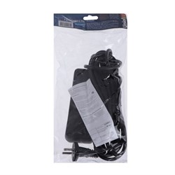 Удлинитель Uniel Standart, 3 розетки, 5 м, 10 А, 2500 Вт, без з/к, черный - фото 51391788