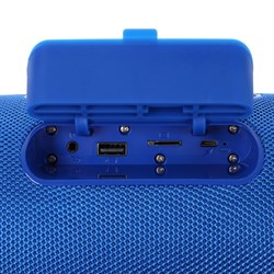 Портативная колонка SK1022, 30 Вт, 4400 мАч, microSD/USB/AUX/FM, BT 5.0, IPX4, синяя - фото 51391798