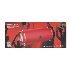 Портативная колонка Hoco HC2, 10 Вт, 2400 мАч, BT5.0, microSD, USB, AUX, FM-радио, красная - фото 51392243