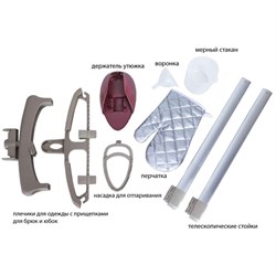 Отпариватель Pioneer SS254, напольный, 2400Вт, 1 л, цвет бруснично-белый - фото 51392379