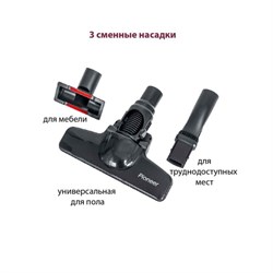 Пылесос Pioneer VC454S, вертикальный, циклонный, 20Вт, 400 мл, цвет чёрный - фото 51392464