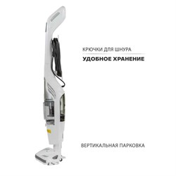 Пылесос Pioneer VC465S 3в1, вертикальный, паровой, 1500Вт, цвет чёрно-белый - фото 51392517