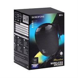 Портативная колонка Borofone R6, 10 Вт, BT5.0, AUX, FM, microSD, USB, 1200 мАч, чёрная - фото 51392693