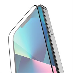 Защитное стекло Hoco A26, для iPhone 13 mini, с защитной сеткой для микрофона, чёрное - фото 51393037
