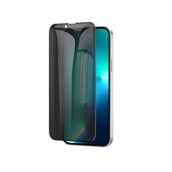 Защитное стекло Hoco A25, для iPhone 13/13 Pro, анти шпион, анти отпечатки, чёрное - фото 51393063
