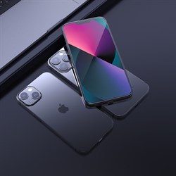 Защитное стекло Hoco G1, для iPhone 13/13 Pro, ПЭТ слой, анти отпечатки, чёрное - фото 51393089