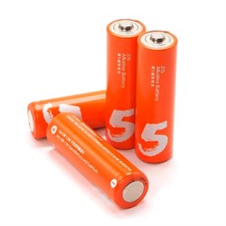 Батарейка алкалиновая Xiaomi ZMI Rainbow Zi5, AA, LR6, спайка, 4 шт, оранжевые - фото 51393592