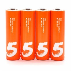 Батарейка алкалиновая Xiaomi ZMI Rainbow Zi5, AA, LR6, спайка, 4 шт, оранжевые - фото 51393593