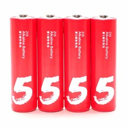 Батарейка алкалиновая Xiaomi ZMI Rainbow Zi5, AA, LR6, спайка, 4 шт, красные - фото 51393602