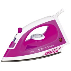 Утюг econ ECO-BI2001, 2000 Вт, керамическая подошва, 100 мл, розовый - фото 51394141