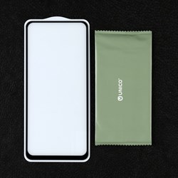 Защитное стекло Krutoff для Realme 8 5G, полный клей, чёрное - фото 51394172