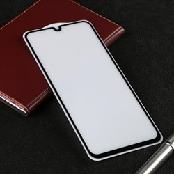 Защитное стекло Krutoff для Tecno Spark 8/8P, полный клей, чёрное - фото 51394211