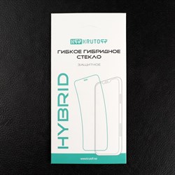 Защитное стекло Krutoff, для ITEL A48, гибридное, полный клей - фото 51394356