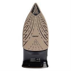 Утюг Centek CT-2346, 3200 Вт, керамика, 380 мл, капля-стоп, пар. удар, черно-золотистый - фото 51394723