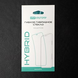 Защитное стекло Krutoff, для Itel Vision 3, гибридное, гибкое, полный клей - фото 51394957
