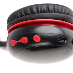 Детские наушники Perfeo KIDS, беспроводные,полноразмерные,микрофон, BT 5.0, 300 мАч, черные - фото 51395205