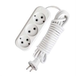 Удлинитель UNIVersal 9631967 3х10м, 10А, IP20, ПВС 2х1 - фото 51395603