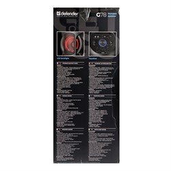 Портативная колонка Defender G78, 70Вт, 4400мАч, TWS, FM, microSD, AUX, эквалайзер, пульт ДУ - фото 51395925