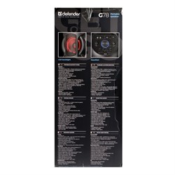 Портативная колонка Defender G78, 70Вт, 4400мАч, TWS, FM, microSD, AUX, эквалайзер, пульт ДУ - фото 51395927